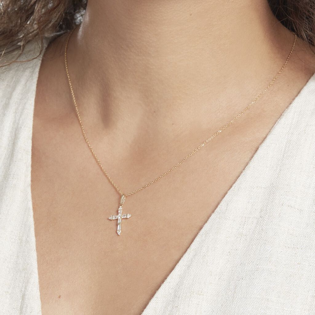 Pendentif Or Jaune Neottie Oxydes - Pendentifs Femme | Histoire d’Or