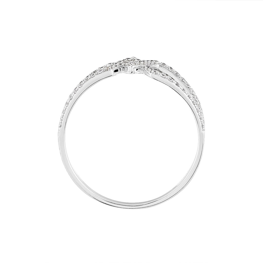 Bague Kristal Or Blanc Oxyde De Zirconium - Bagues avec pierre Femme | Histoire d’Or