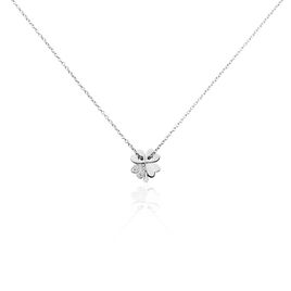 Collier Argent Tancrede Oxydes De Zirconium - Colliers Trèfle Femme | Histoire d’Or