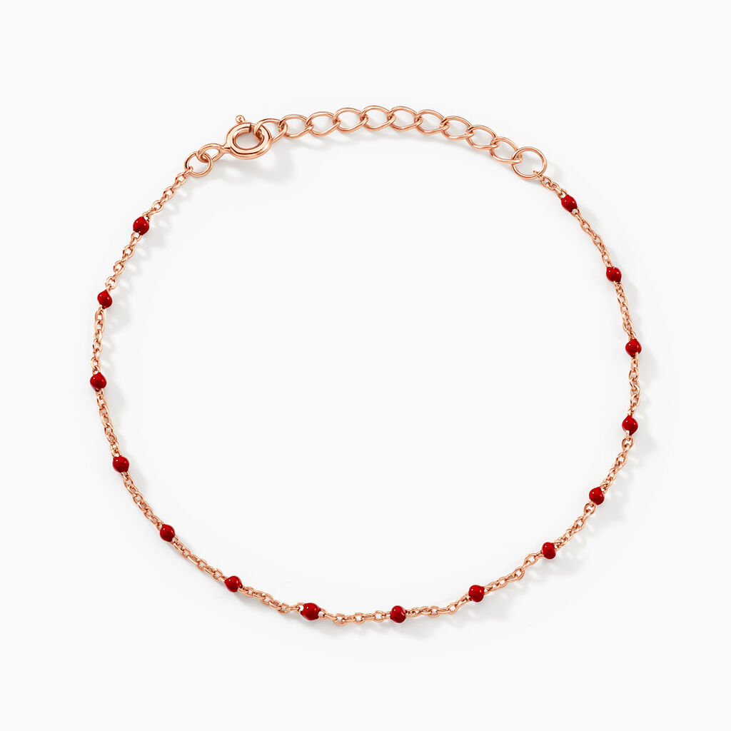 Bracelet Argent Rose Polka