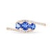 Bague Chloe Or Rose Saphir Et Diamant - Bagues solitaires Femme | Histoire d’Or
