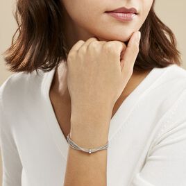 Bracelet Cefora Argent Blanc - Bracelets fantaisie Femme | Histoire d’Or