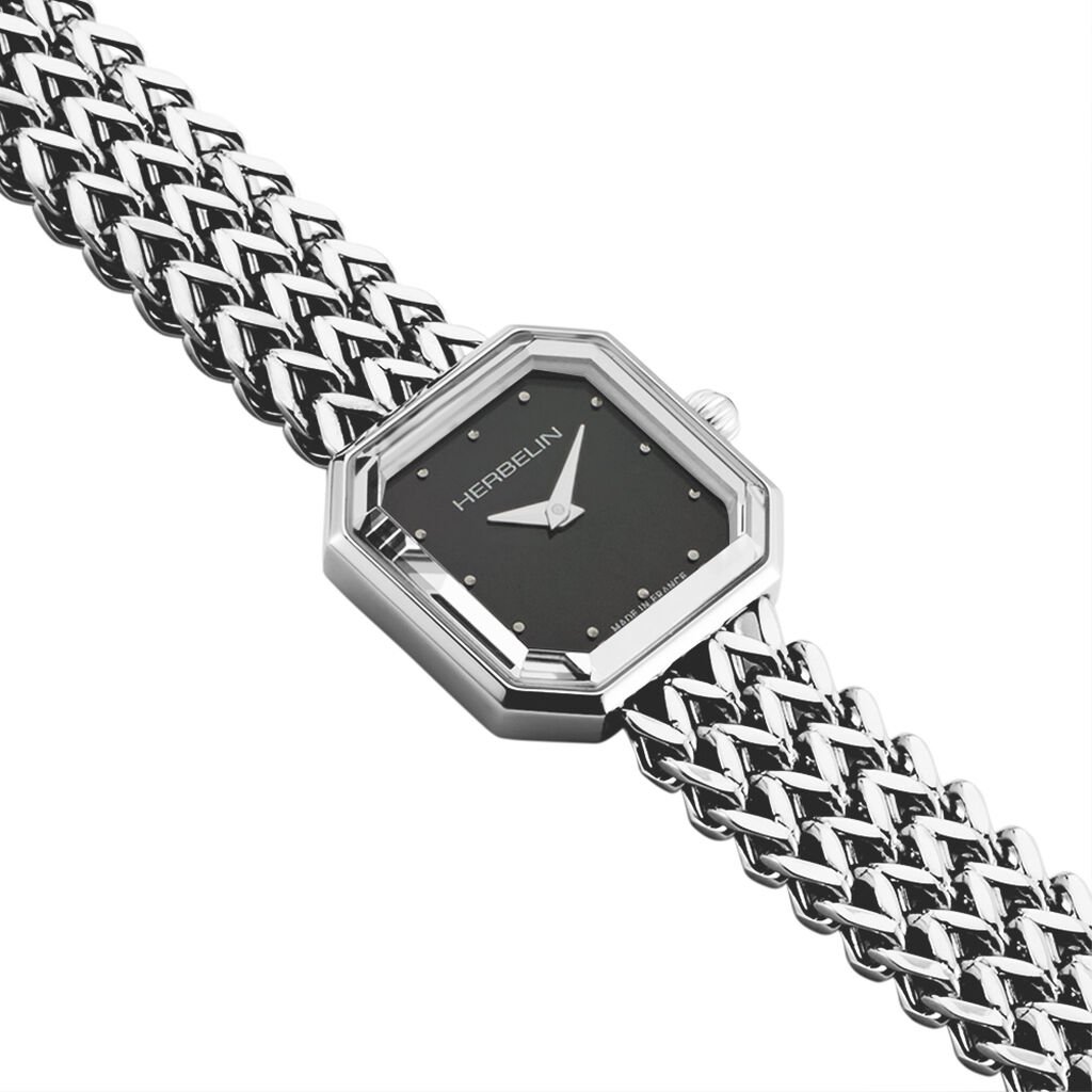 Montre Herbelin Octogone Nacre Noire - Montres Femme | Histoire d’Or