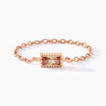 Bague Aselya Argent Rose Oxyde De Zirconium - Bagues solitaires Femme | Histoire d&rsquo;Or