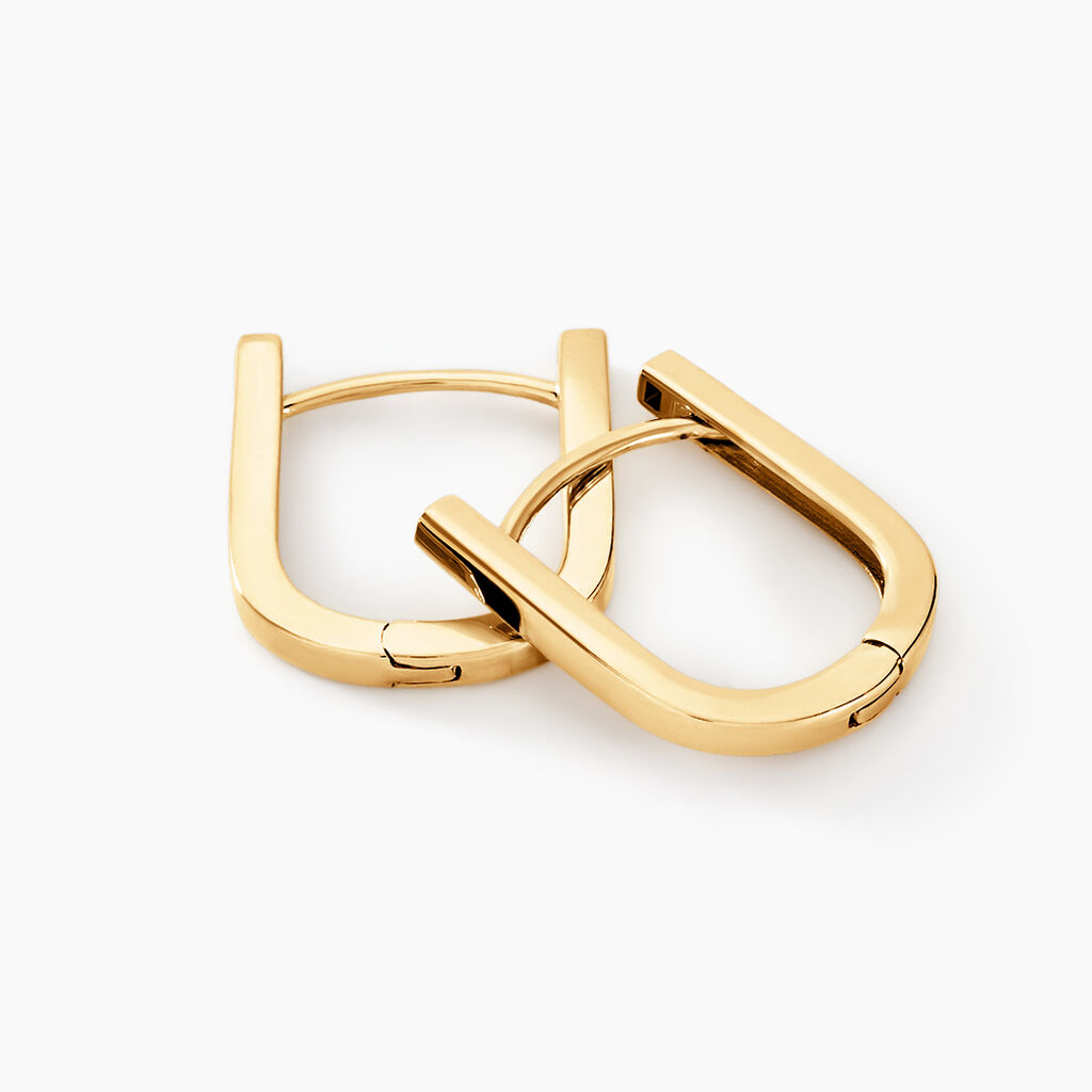 Cr&eacute;oles Linkora Or Jaune - Boucles d'oreilles cr&eacute;oles Femme | Histoire d&rsquo;Or