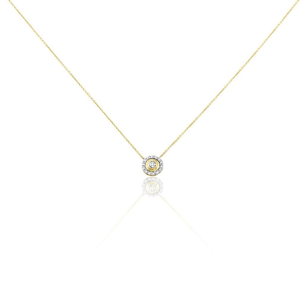 Collier Rosangela Or Bicolore Diamant Blanc - Colliers Femme | Histoire d’Or