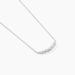 Collier Aliah Argent Blanc Oxyde De Zirconium - Colliers fantaisie Femme | Histoire d&rsquo;Or
