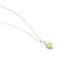 Collier Or Blanc Clothilde Péridot - Colliers Femme | Histoire d’Or