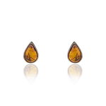 Boucles D'oreilles Puces Argent Blanc Junie Ambre - Boucles d'oreilles fantaisie Femme | Histoire d&rsquo;Or