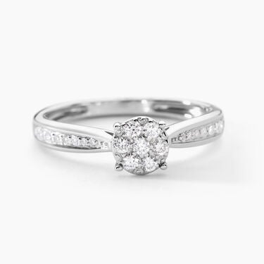 Bague Celia Or Blanc Diamant Bague Celia Or Blanc Diamant