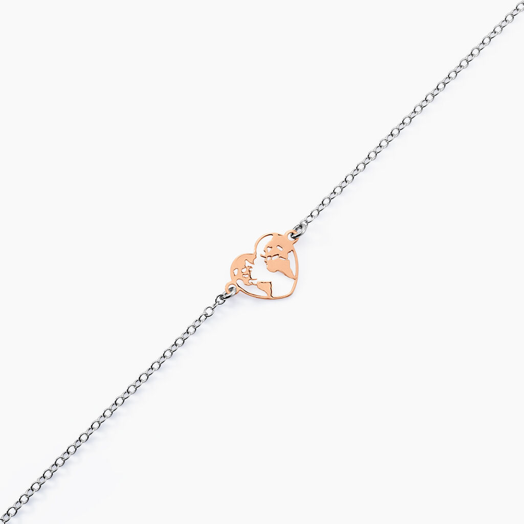 Bracelet Argent Bicolore Toyo - F&ecirc;te des m&egrave;res Femme | Histoire d&rsquo;Or