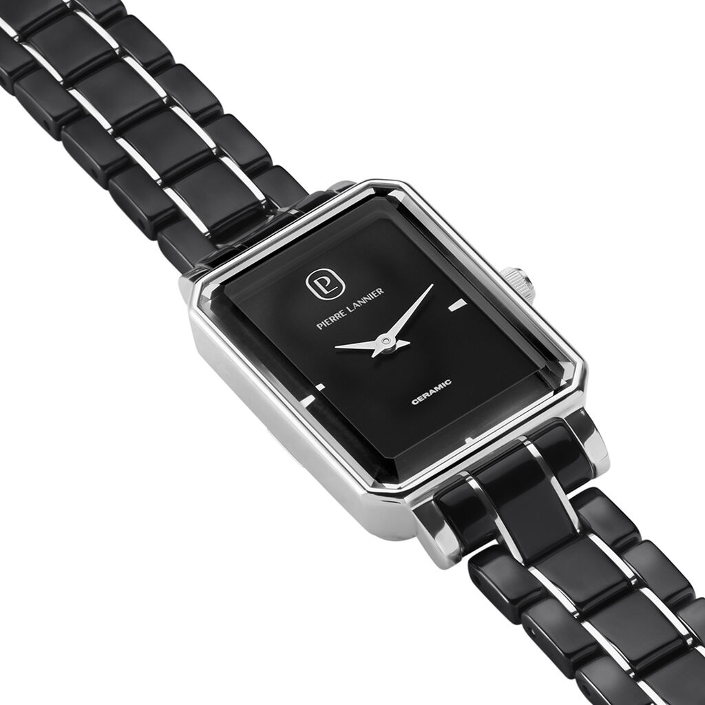 Montre Pierre Lannier Lannier Ariane Noir - Montres made in France Femme | Histoire d&rsquo;Or