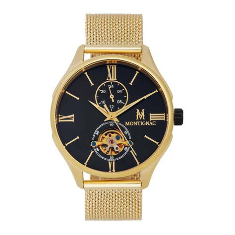 Montre Montignac Noir - Montres Homme | Histoire d’Or