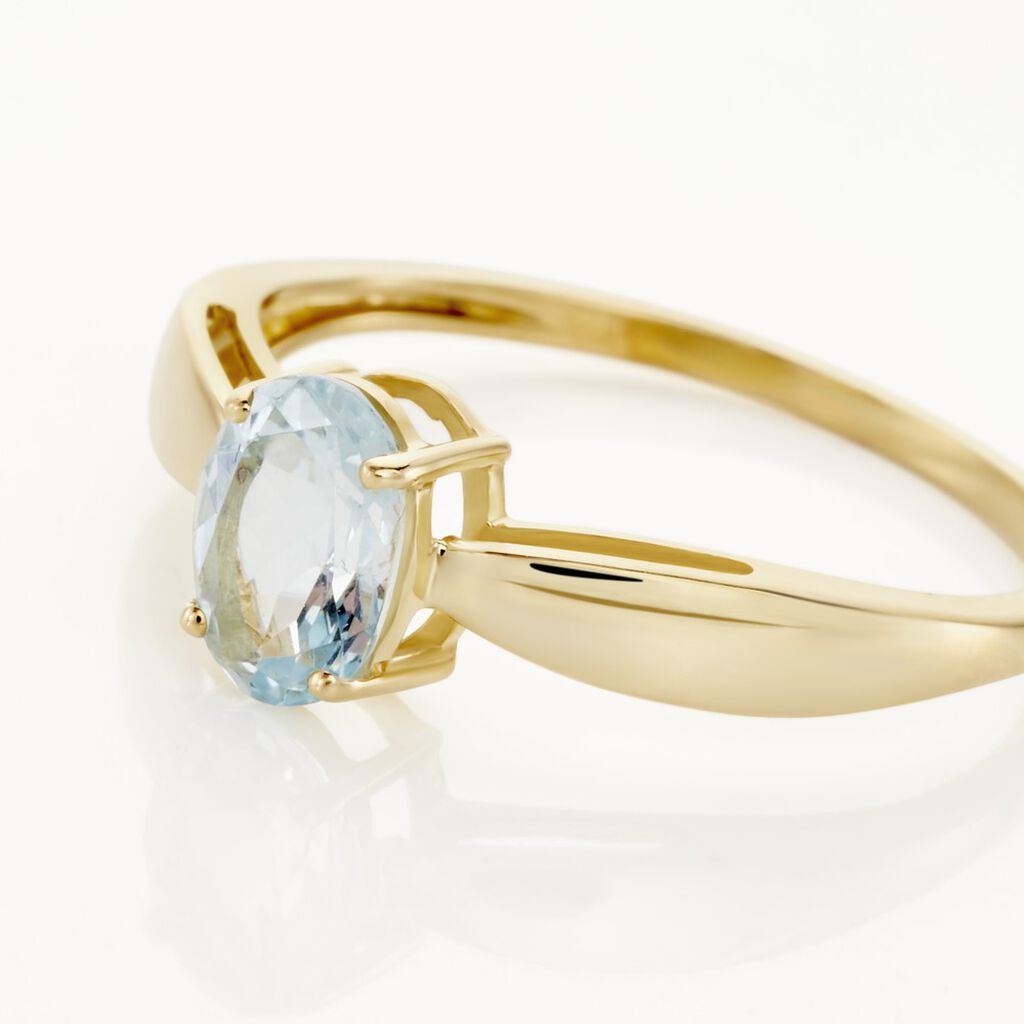 Bague Solitaire Arzula Or Jaune Topaze - Bagues solitaires Femme | Histoire d&rsquo;Or