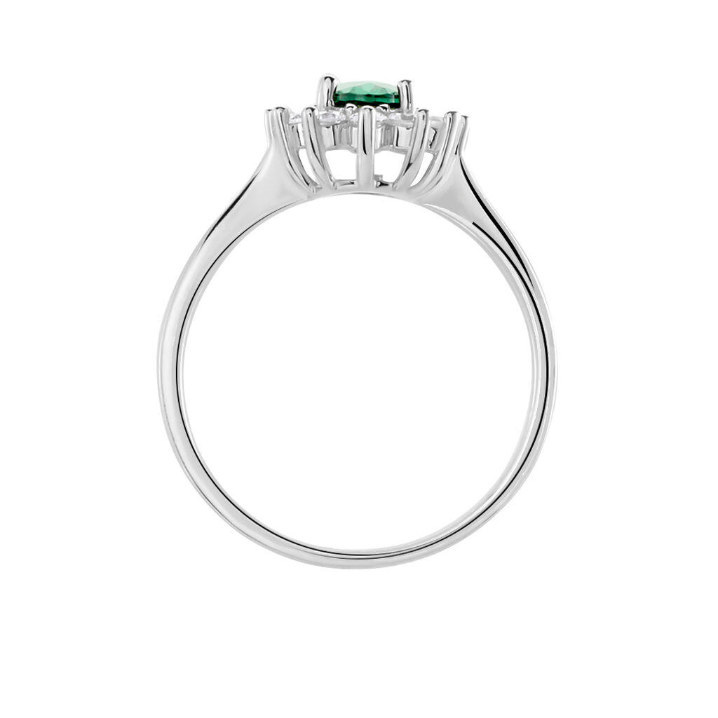 Bague Perez Argent Blanc Oxyde De Zirconium - Bagues solitaires Femme | Histoire d&rsquo;Or