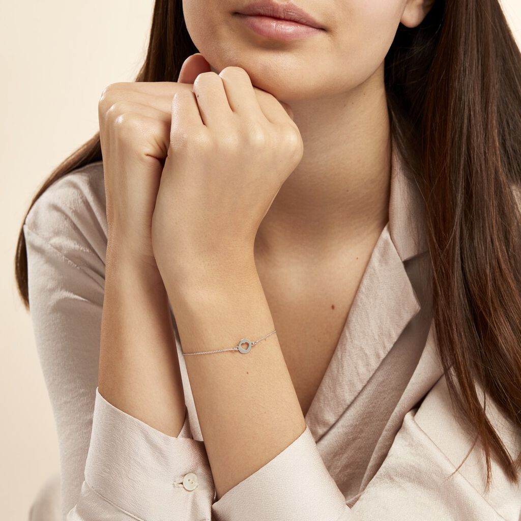 Bracelet Elenza Argent Blanc - Bracelets Femme | Histoire d’Or