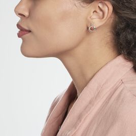 Boucles D'oreilles Pendantes Or Bicolore Eloisia Diamants - Boucles d'oreilles pendantes Femme | Histoire d’Or