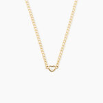Collier Sweetheart Argent Dor&eacute; A L'Or 750/1000 Nacre - Bijoux avec pierres Femme | Histoire d&rsquo;Or