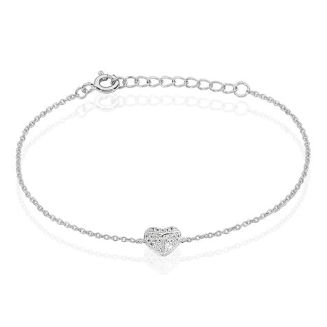 Bracelet Samia Argent Blanc Oxyde De Zirconium - Bracelets Femme | Histoire d&rsquo;Or
