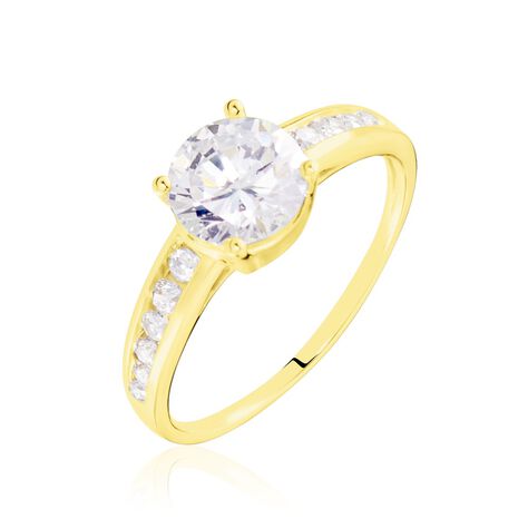 Bague Tatjana Or Jaune Oxyde De Zirconium - Bagues solitaires Femme | Histoire d&rsquo;Or