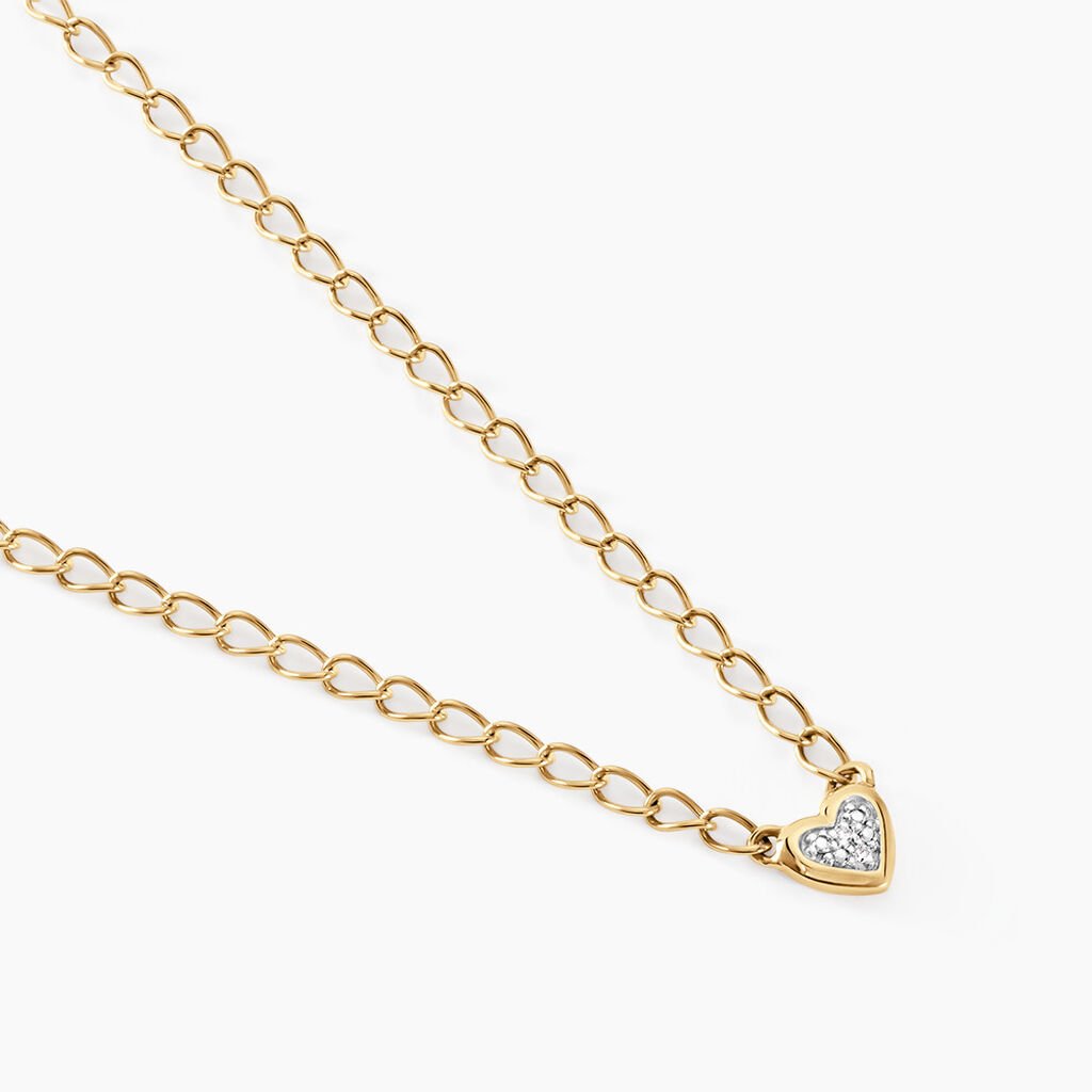 Collier Mahe Or Jaune Diamant - Colliers Femme | Histoire d&rsquo;Or