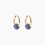 Boucles D'oreilles Puces Suraya Or Jaune Perle De Culture - Boucles d'oreilles cr&eacute;oles Femme | Histoire d&rsquo;Or