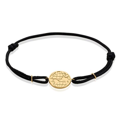 Bracelet Alfeo Plaque Or Doré - Bracelets cordon Homme | Histoire d’Or