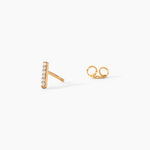 Boucles D'Oreilles Puces Carmelia Plaqu&eacute; Or Jaune Oxyde De Zirconium - Boucles d'oreilles fantaisie Femme | Histoire d&rsquo;Or