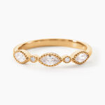 Bague Harmonie Plaque Or Jaune Oxyde De Zirconium - Bagues avec pierre Femme | Histoire d&rsquo;Or