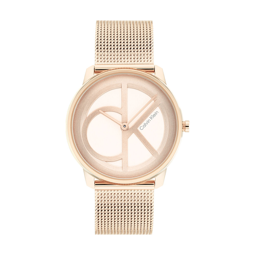 Montre Calvin Klein Iconic Mesh Rose - Montres Femme | Histoire d&rsquo;Or