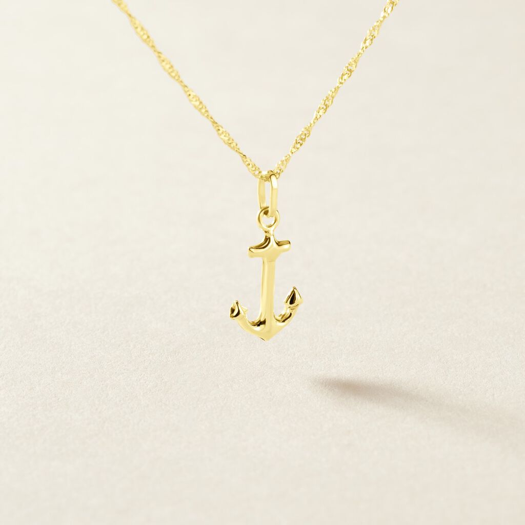 Pendentif Edouarda Ancre Or Jaune - Pendentifs Femme | Histoire d&rsquo;Or