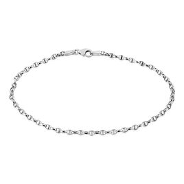 Bracelet Carlo Maille Marine Ronde Or Blanc - Bracelets chaîne Femme | Histoire d’Or