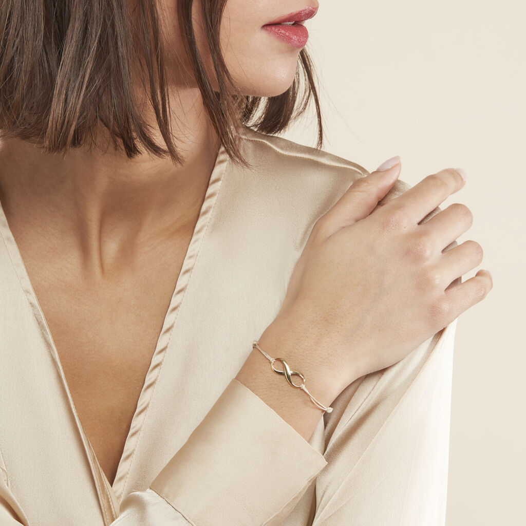 Bracelet Infini Or Jaune - Bracelets cordon Femme | Histoire d’Or
