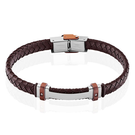 Bracelet Acier Blanc Ludovic Oxyde De Zirconium - Bracelets fantaisie Homme | Histoire d’Or
