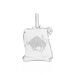 Pendentif Zodiaque Parchemin Argent Blanc