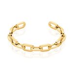 Jonc Hera Acier Dore Yonna Ouvert Forcat Large - Bracelets joncs Femme | Histoire d&rsquo;Or