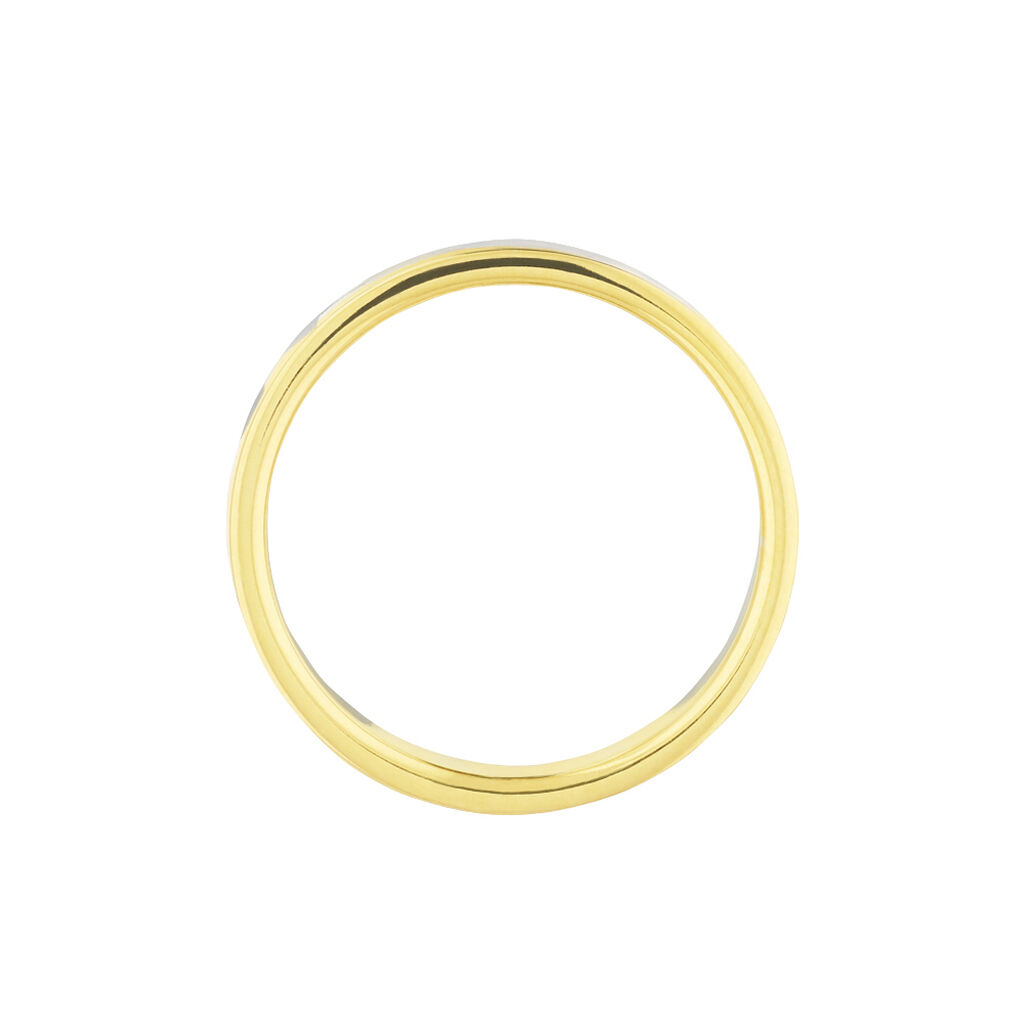 Alliance Ilki Ruban Or Bicolore - Alliances Unisex | Histoire d&rsquo;Or