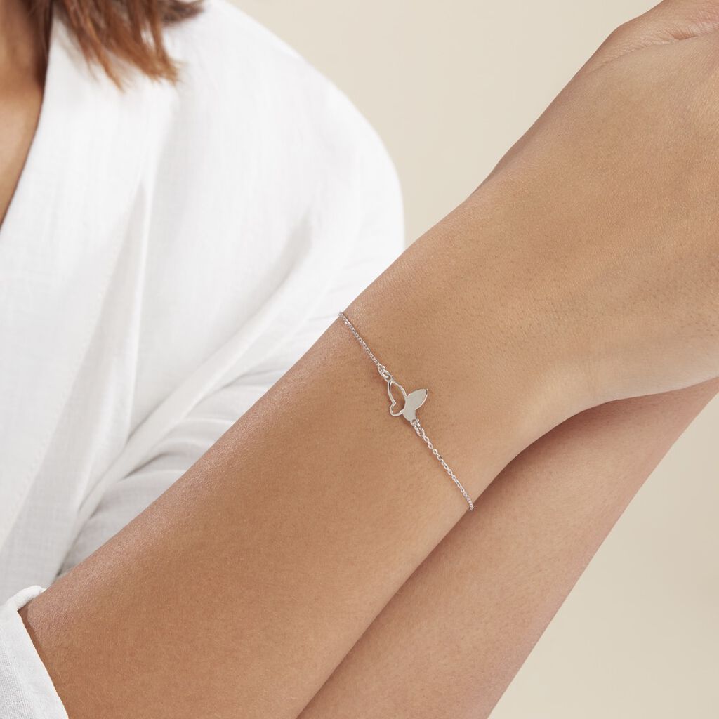 Bracelet Maria Argent Blanc - Bracelets Femme | Histoire d’Or