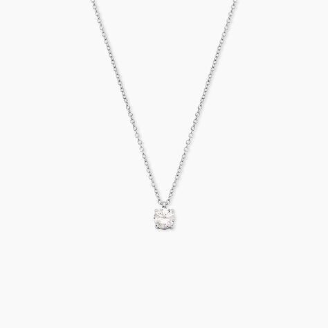 Collier Solitaire Argent Lylwenn - Colliers fantaisie Femme | Histoire d&rsquo;Or