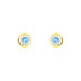 Boucles D'oreilles Amazone Or Jaune Email Strass