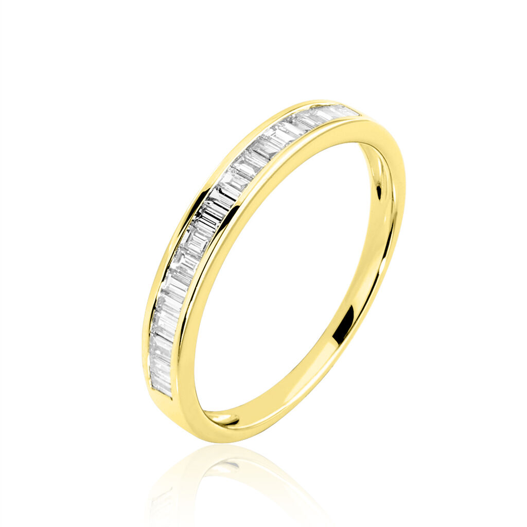 Bague Clemence Or Jaune Diamant - Bagues avec pierre Femme | Histoire d’Or