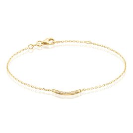 Bracelet Plaqué Or Kumb Oxydes De Zirconium - Bracelets fantaisie Femme | Histoire d’Or