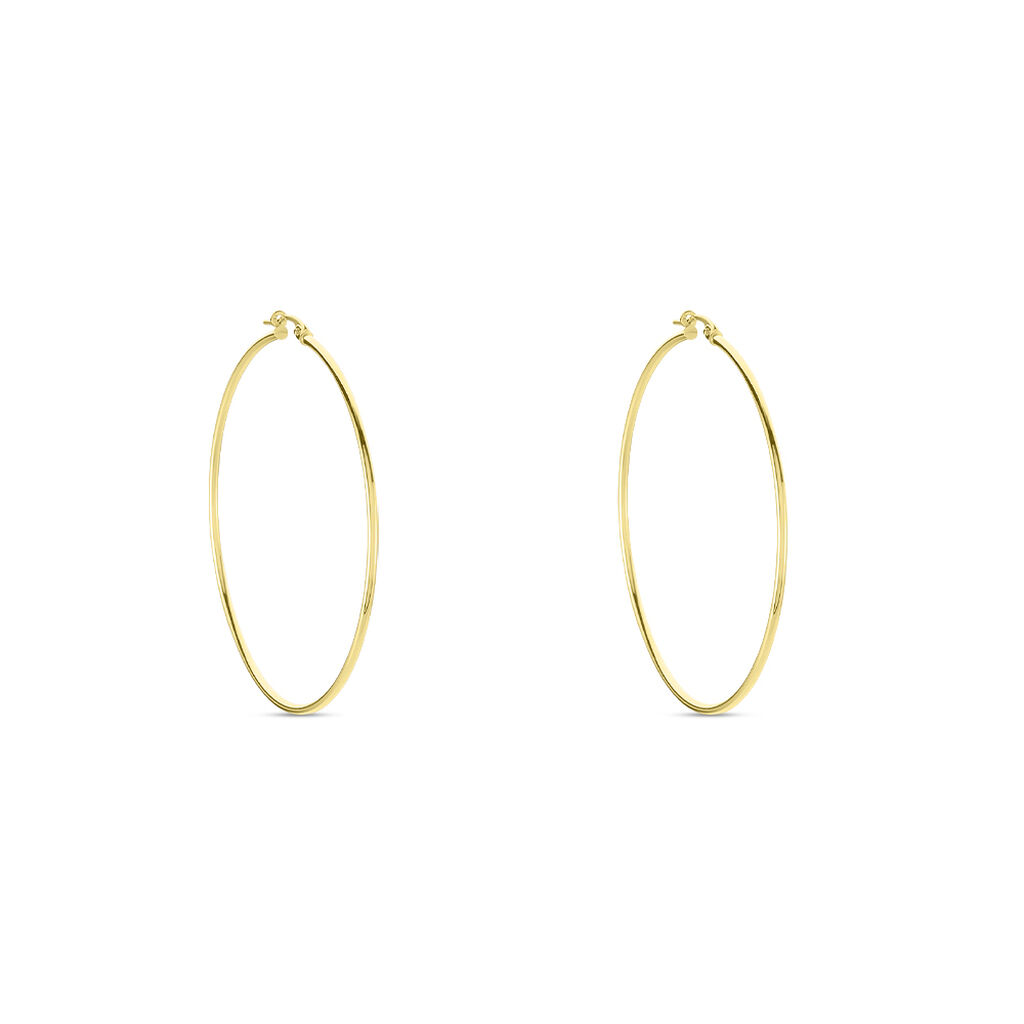 Créoles Agapanthe Or Jaune - Boucles d'oreilles créoles Femme | Histoire d’Or