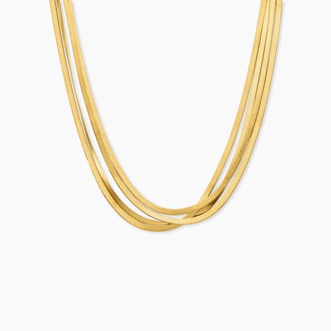 Collier Hania Acier Dor&eacute; - Bijoux sans pierre Femme | Histoire d&rsquo;Or