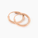 Cr&eacute;oles Argent Rose Olympia - Boucles d'oreilles cr&eacute;oles Femme | Histoire d&rsquo;Or