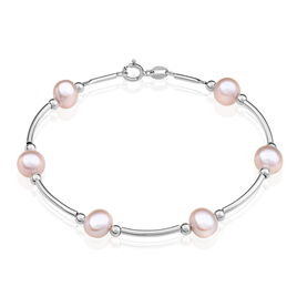 Bracelet Potatoes Argent Blanc Perle De Culture - Bracelets fantaisie Femme | Histoire d’Or