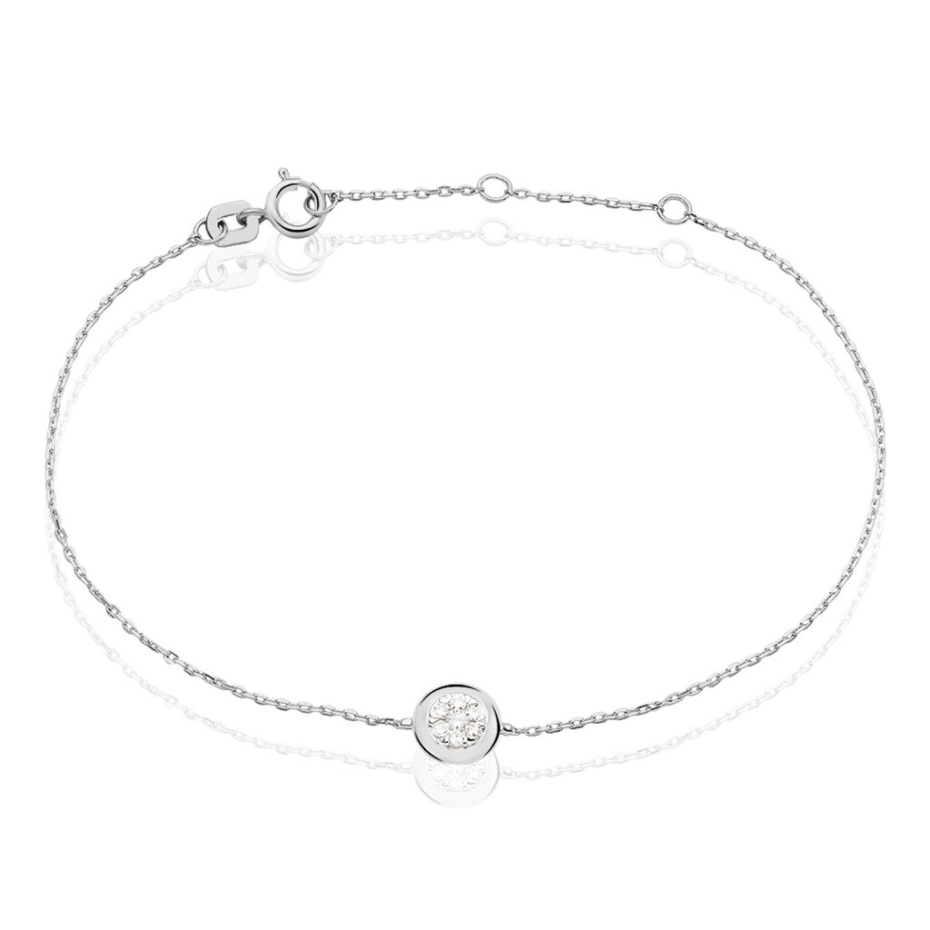 Bracelet Hajila Or Blanc Diamant - Bracelets Femme | Histoire d’Or