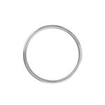 Alliance Julio Ruban Poli Brosse Or Blanc - Alliances Unisex | Histoire d&rsquo;Or