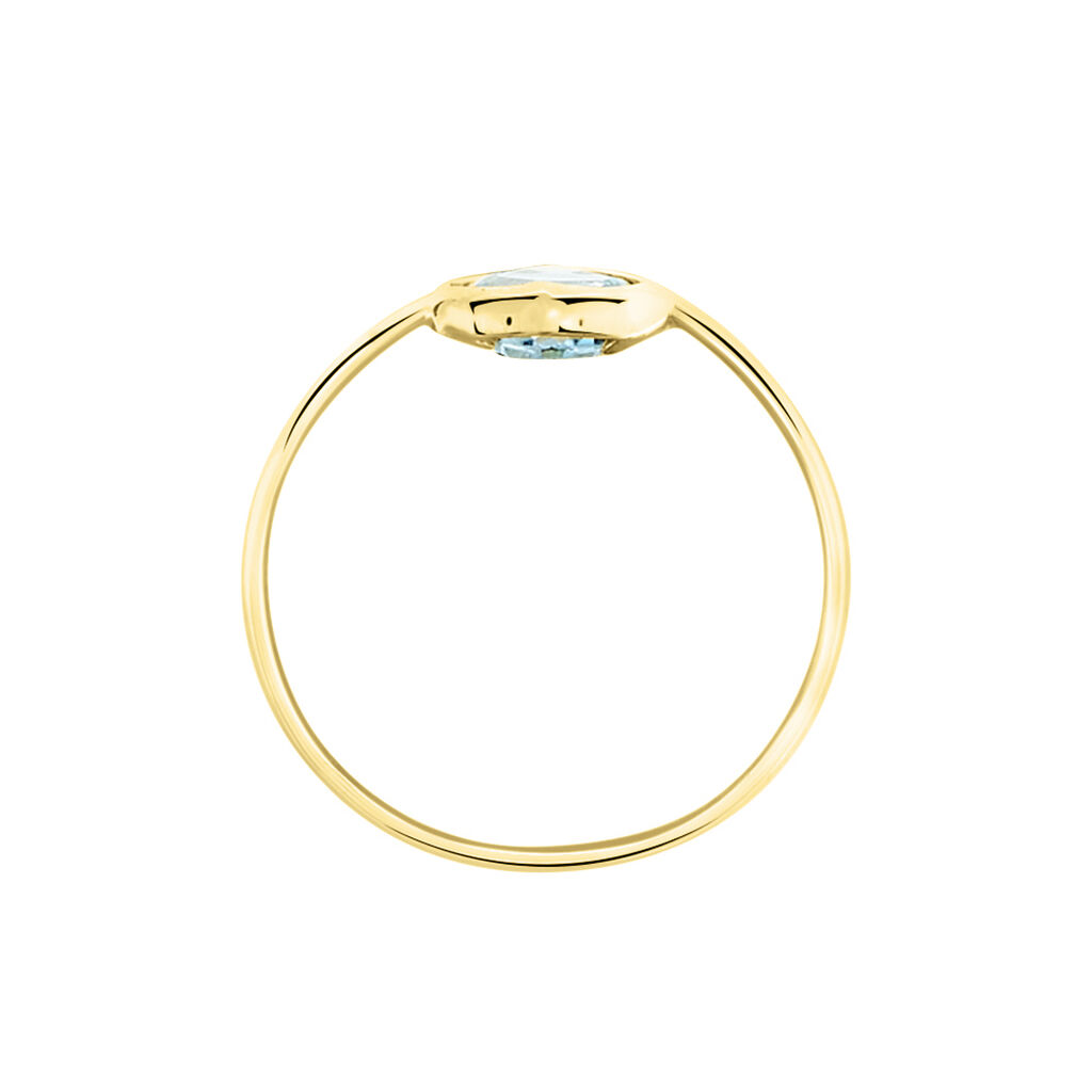 Bague Marsie Or Jaune Topaze - Bagues solitaires Femme | Histoire d’Or