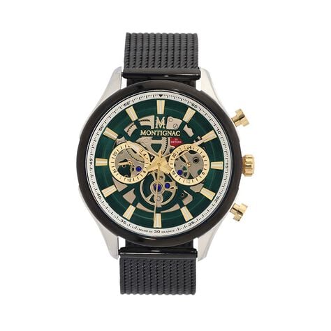Montre Montignac Round Vert - Montres Homme | Histoire d’Or